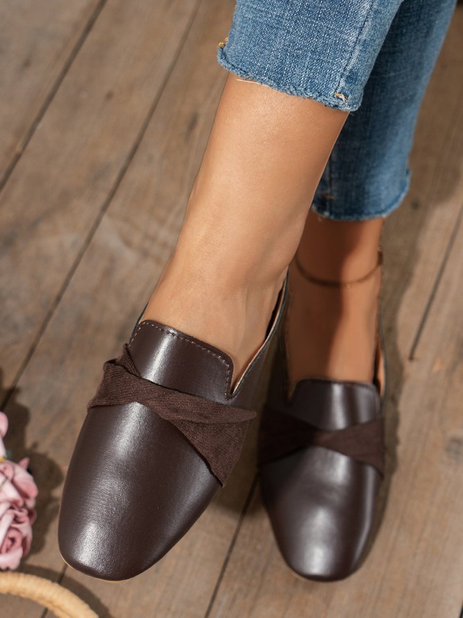 Casual Leather Vintage Muller Half Slippers