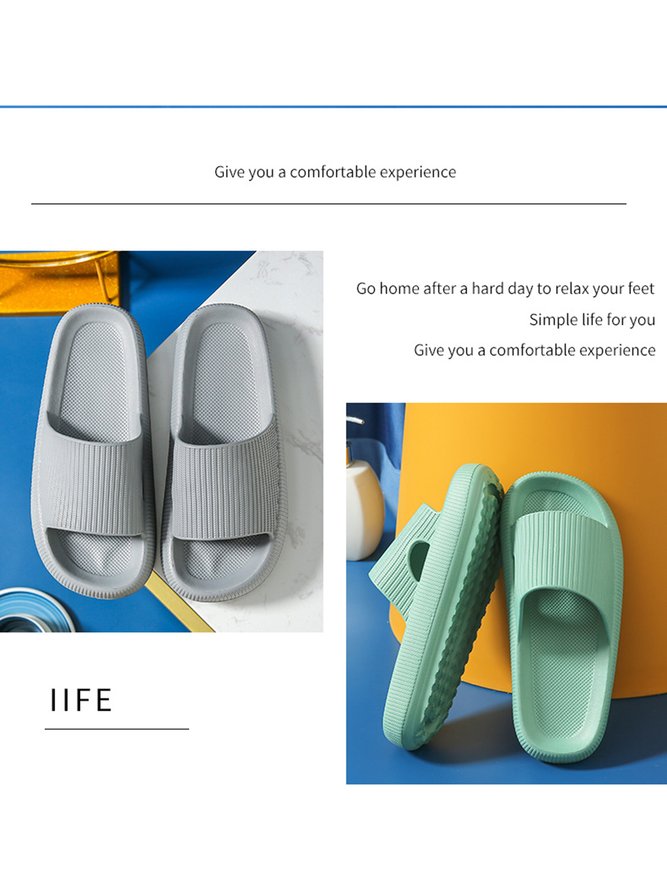 Extra Large Stretch EVA Waterproof Non-slip Bathroom Slippers