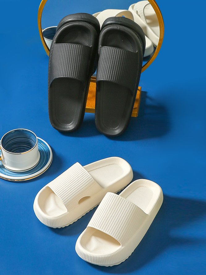 Extra Large Stretch EVA Waterproof Non-slip Bathroom Slippers