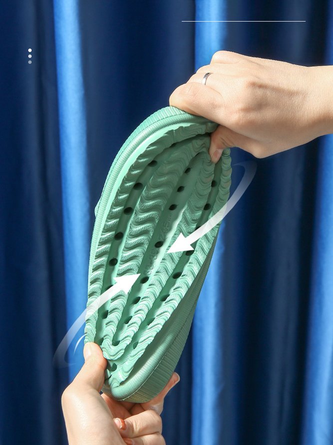 Extra Large Stretch EVA Waterproof Non-slip Bathroom Slippers