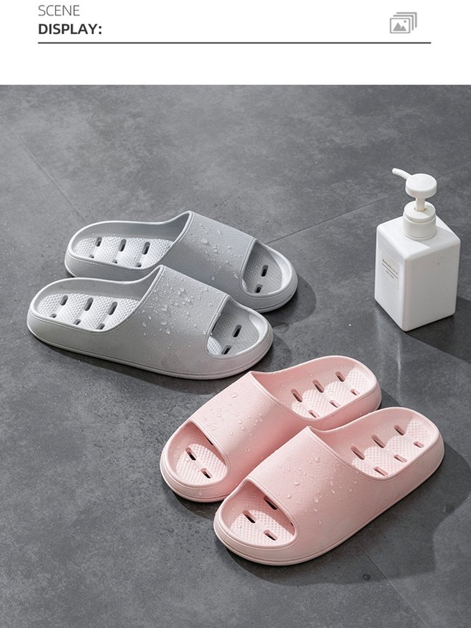 Non-slip Breathable Water Leaking Waterproof EVA Bathroom Slippers