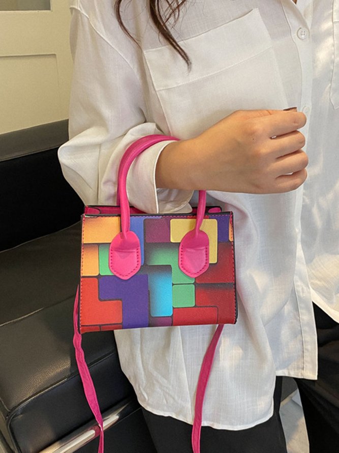 Color Block Color Block Art Small Tote Bag