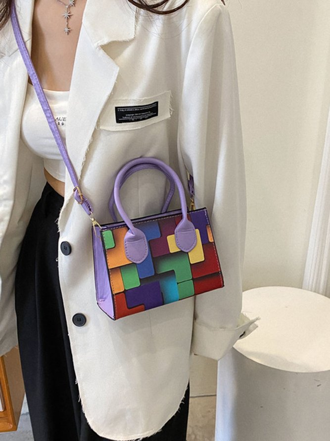 Color Block Color Block Art Small Tote Bag