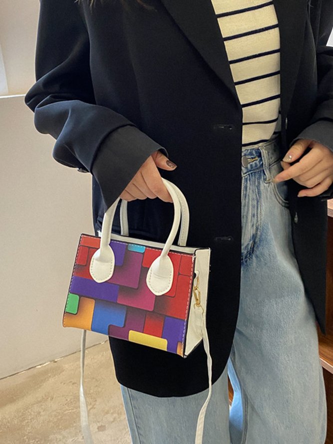 Color Block Color Block Art Small Tote Bag