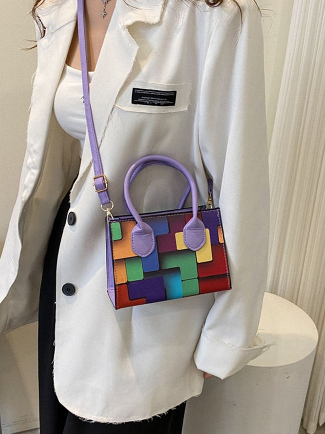 Color Block Color Block Art Small Tote Bag
