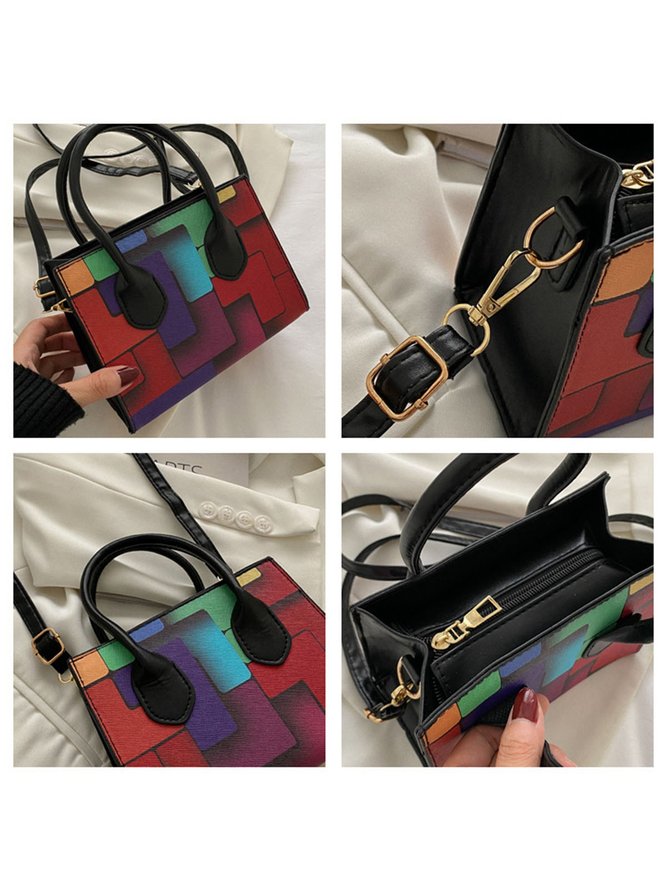 Color Block Color Block Art Small Tote Bag