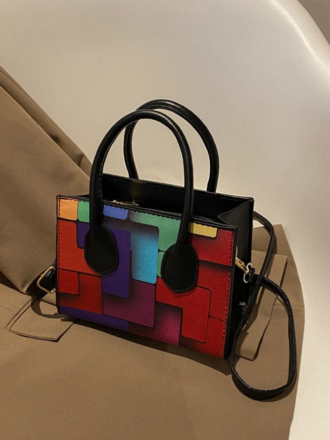 Color Block Color Block Art Small Tote Bag