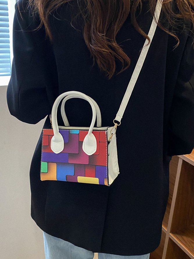 Color Block Color Block Art Small Tote Bag