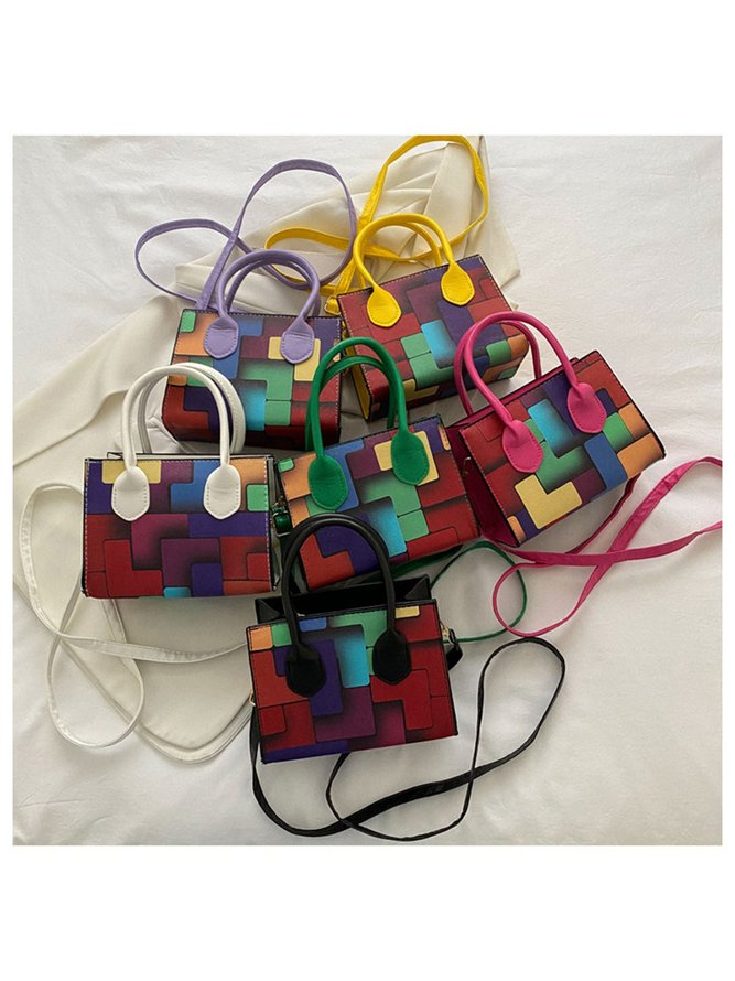 Color Block Color Block Art Small Tote Bag