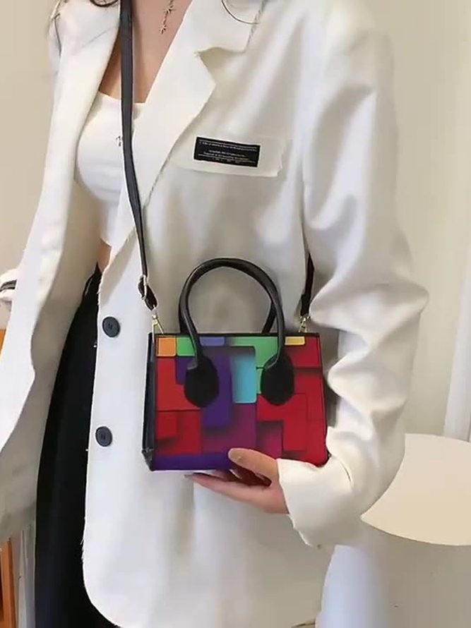 Color Block Color Block Art Small Tote Bag