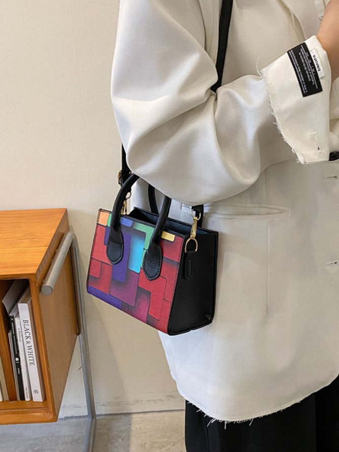 Color Block Color Block Art Small Tote Bag