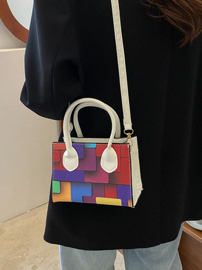 Color Block Color Block Art Small Tote Bag