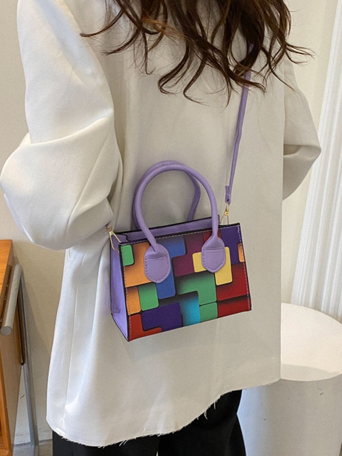 Color Block Color Block Art Small Tote Bag