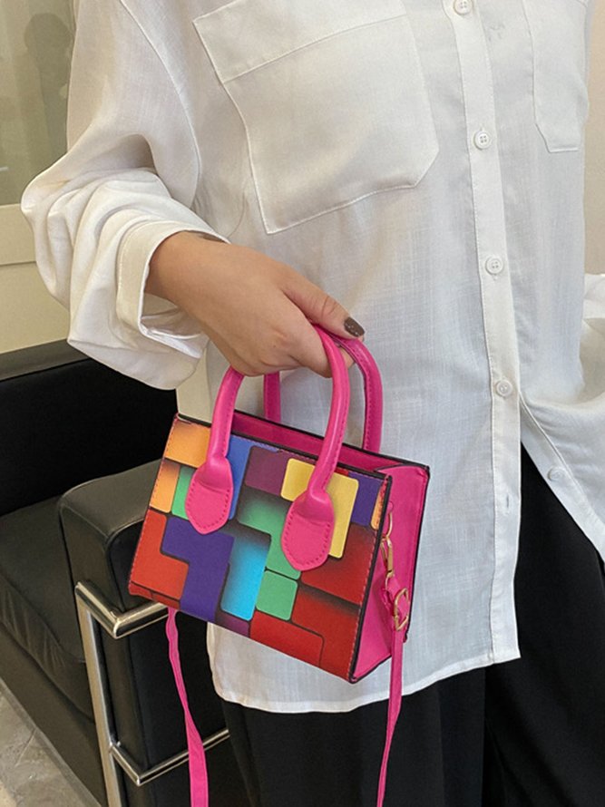 Color Block Color Block Art Small Tote Bag