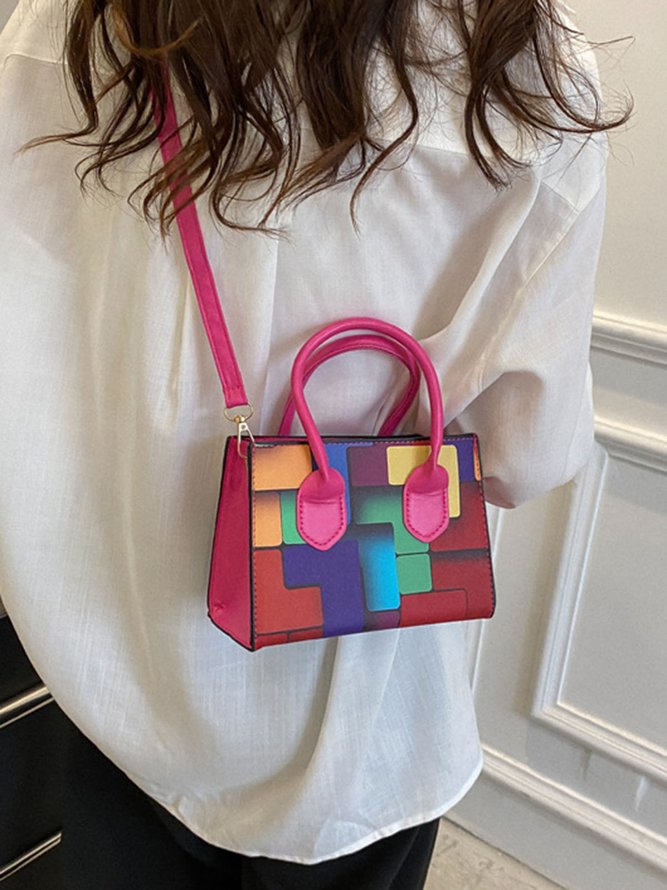 Color Block Color Block Art Small Tote Bag