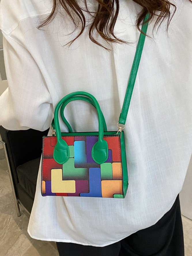 Color Block Color Block Art Small Tote Bag