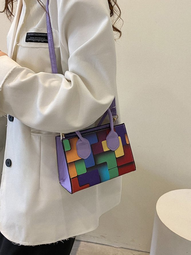 Color Block Color Block Art Small Tote Bag