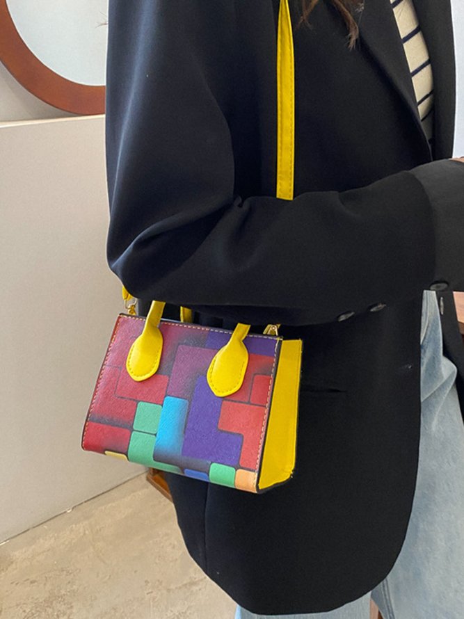 Color Block Color Block Art Small Tote Bag