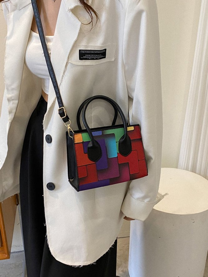 Color Block Color Block Art Small Tote Bag