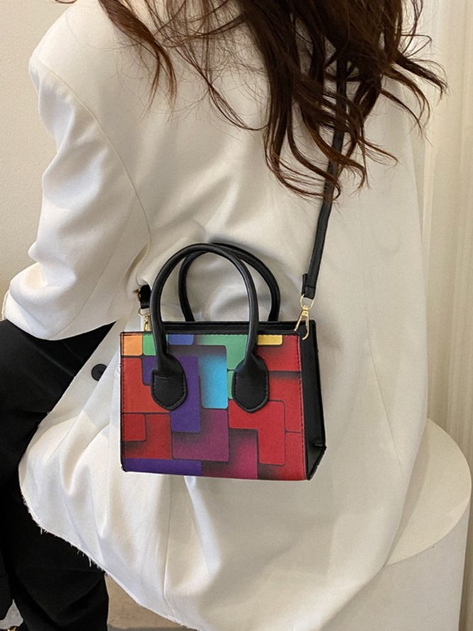 Color Block Color Block Art Small Tote Bag