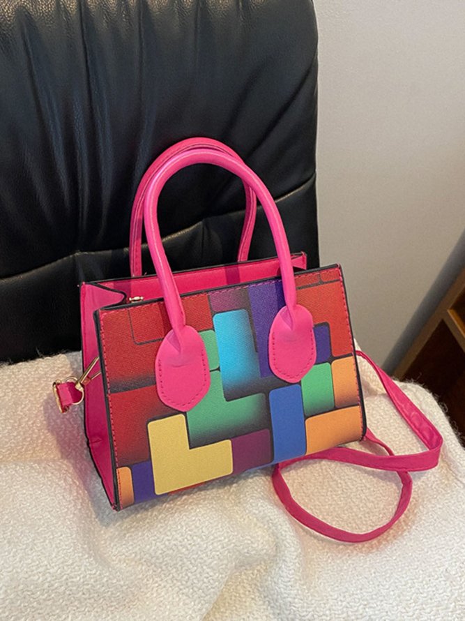 Color Block Color Block Art Small Tote Bag