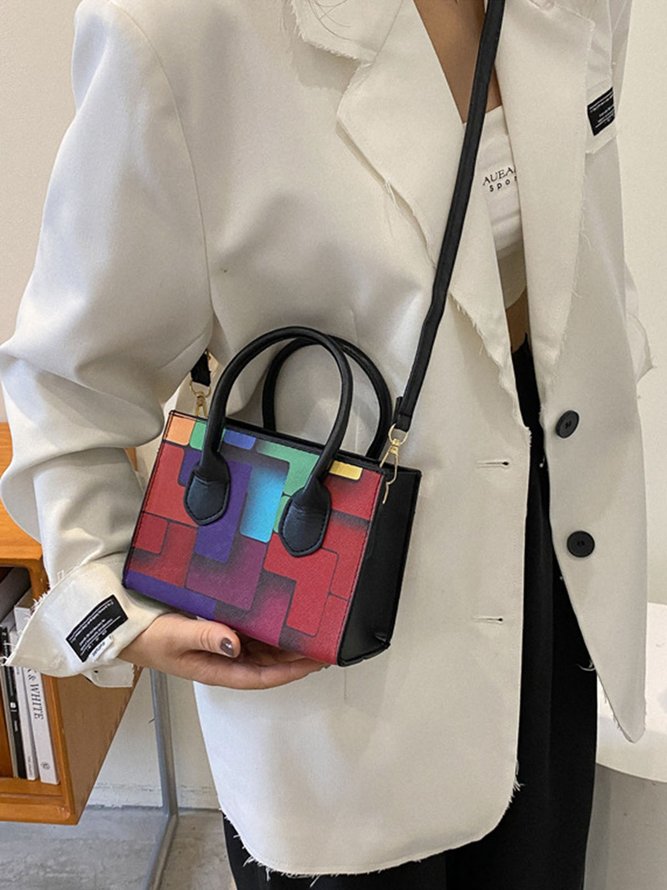 Color Block Color Block Art Small Tote Bag