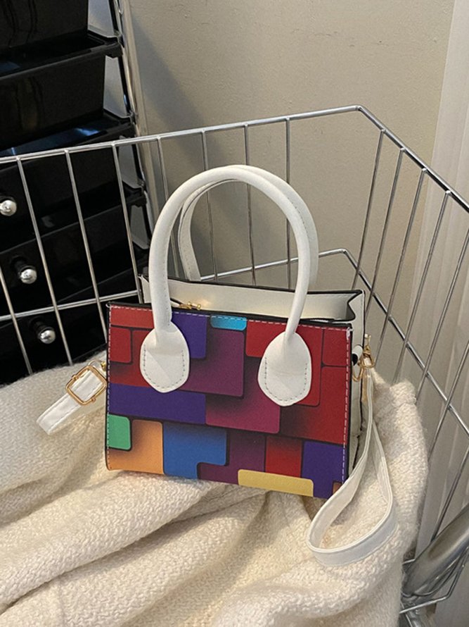 Color Block Color Block Art Small Tote Bag