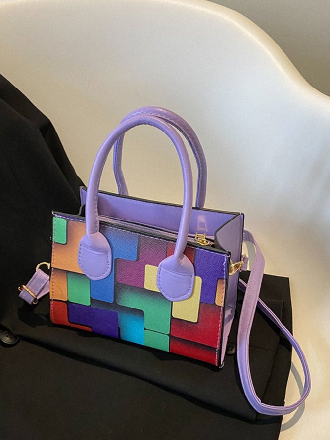 Color Block Color Block Art Small Tote Bag