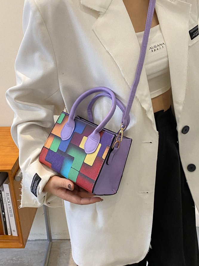 Color Block Color Block Art Small Tote Bag
