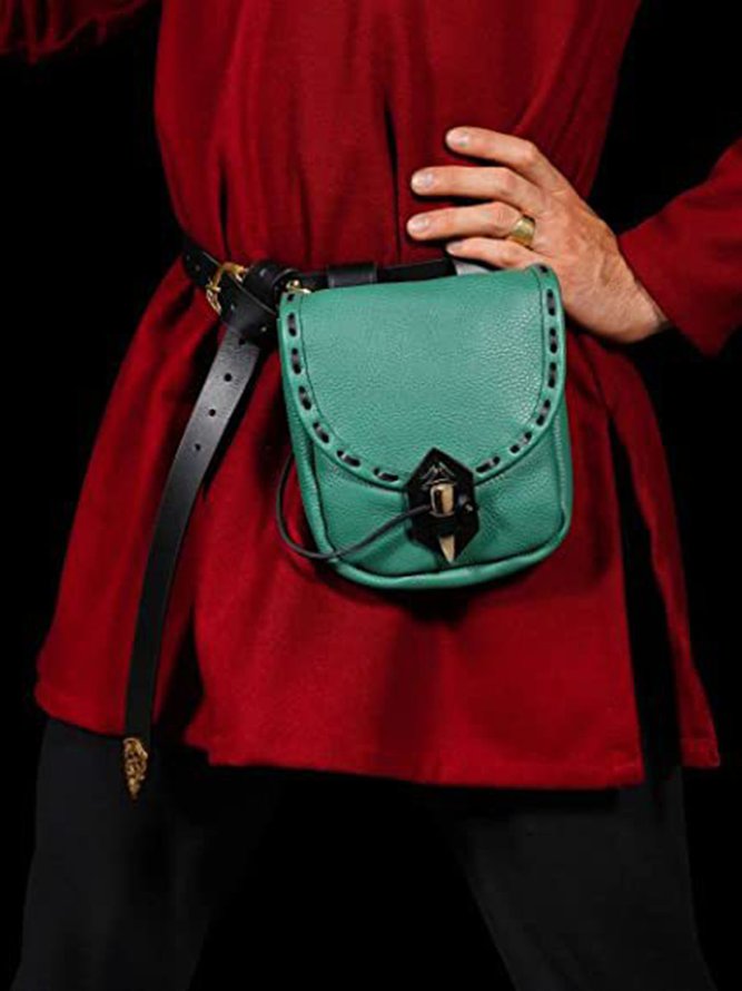 Western Vintage Mid-Century Horn Buckle Waist Bag
