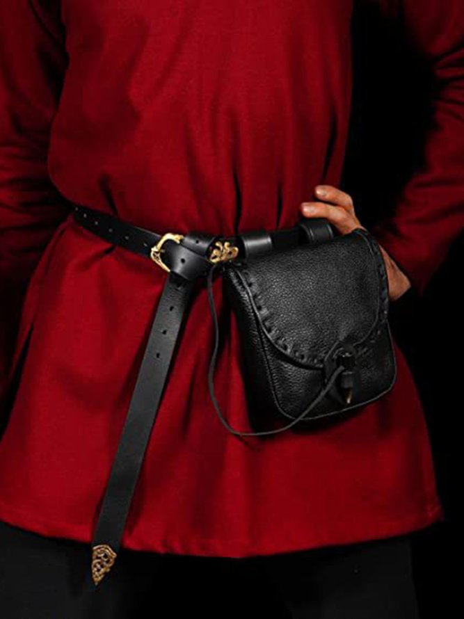 Western Vintage Mid-Century Horn Buckle Waist Bag