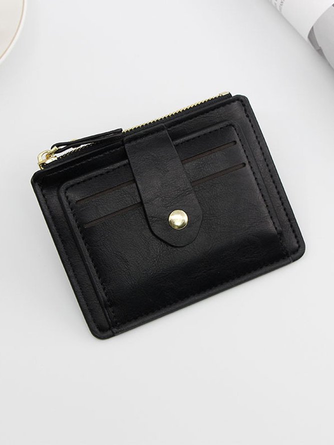 Leather Large Capacity Card Holder Coin Purse