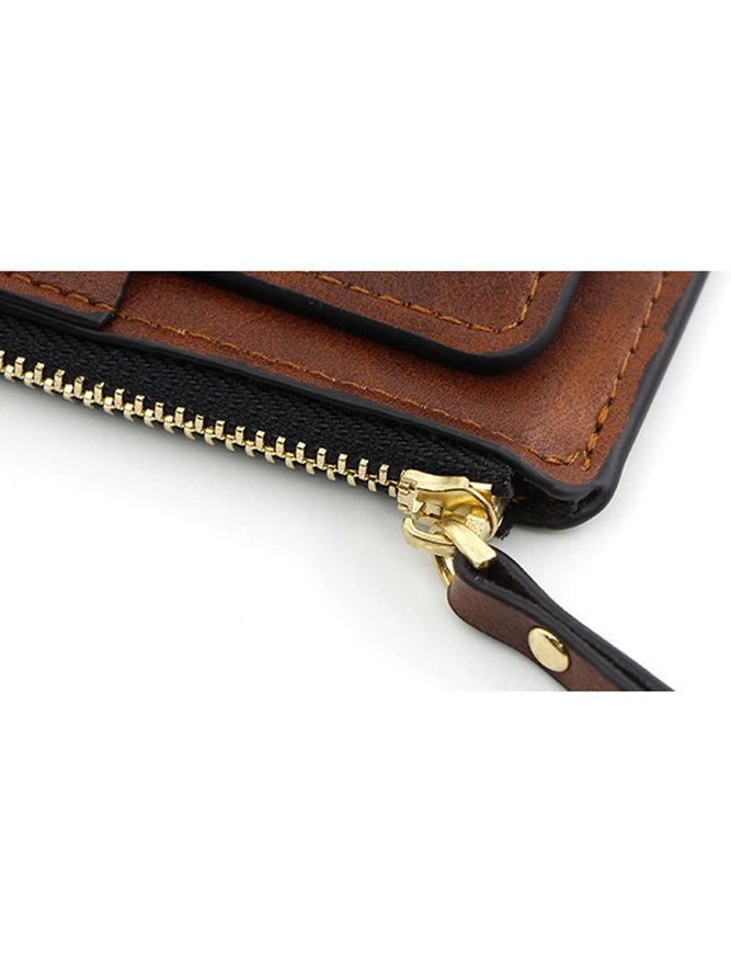 Leather Large Capacity Card Holder Coin Purse
