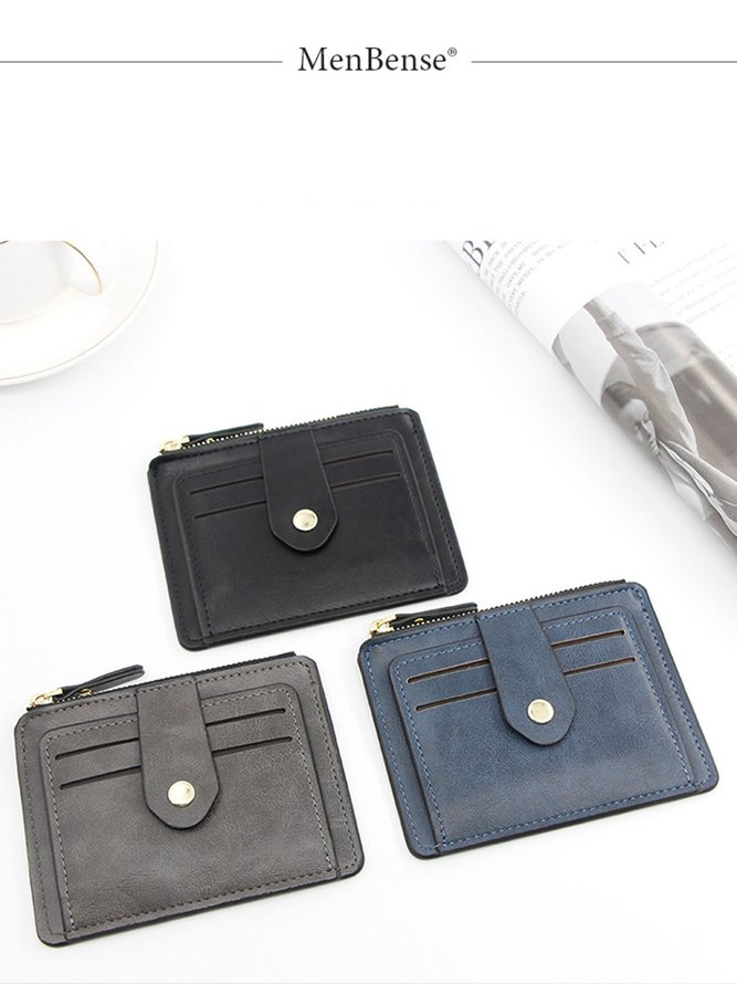 Leather Large Capacity Card Holder Coin Purse
