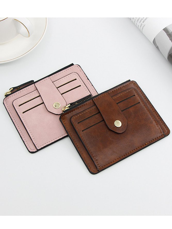 Leather Large Capacity Card Holder Coin Purse