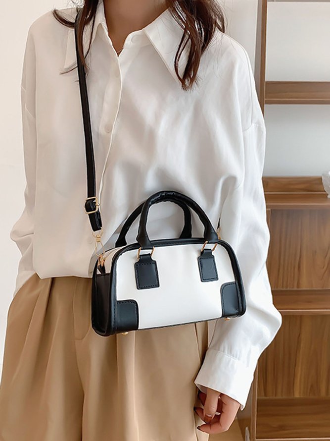 Commuter Color Block Tote Bag