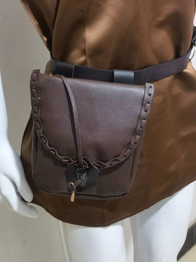 Western Vintage Mid-Century Horn Buckle Waist Bag