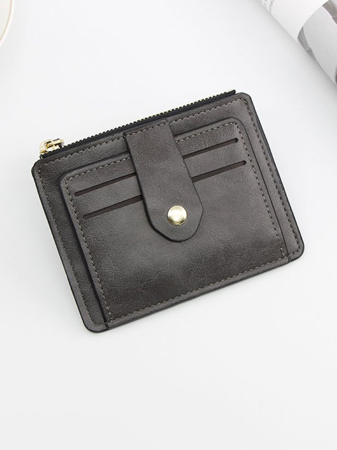Leather Large Capacity Card Holder Coin Purse