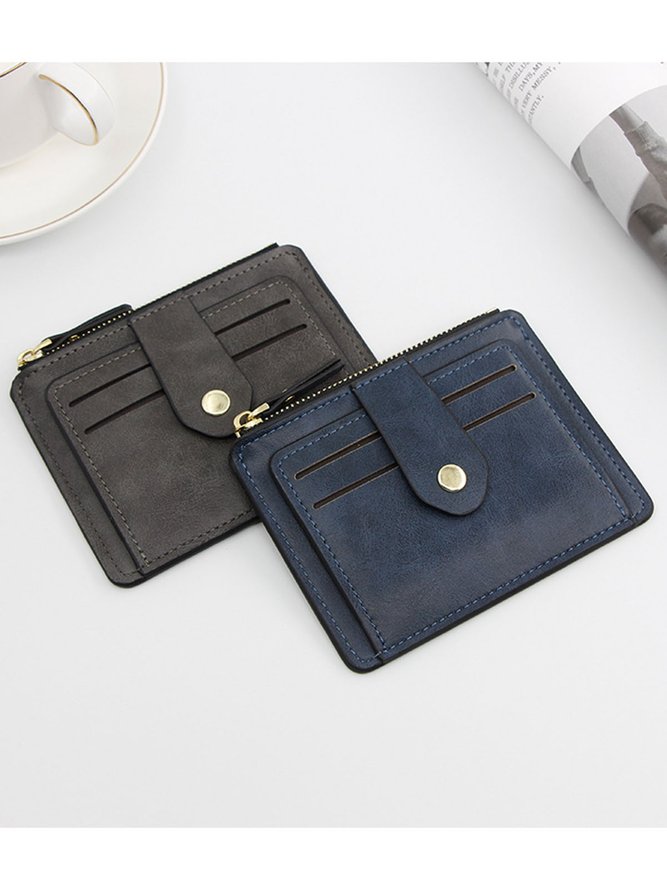 Leather Large Capacity Card Holder Coin Purse