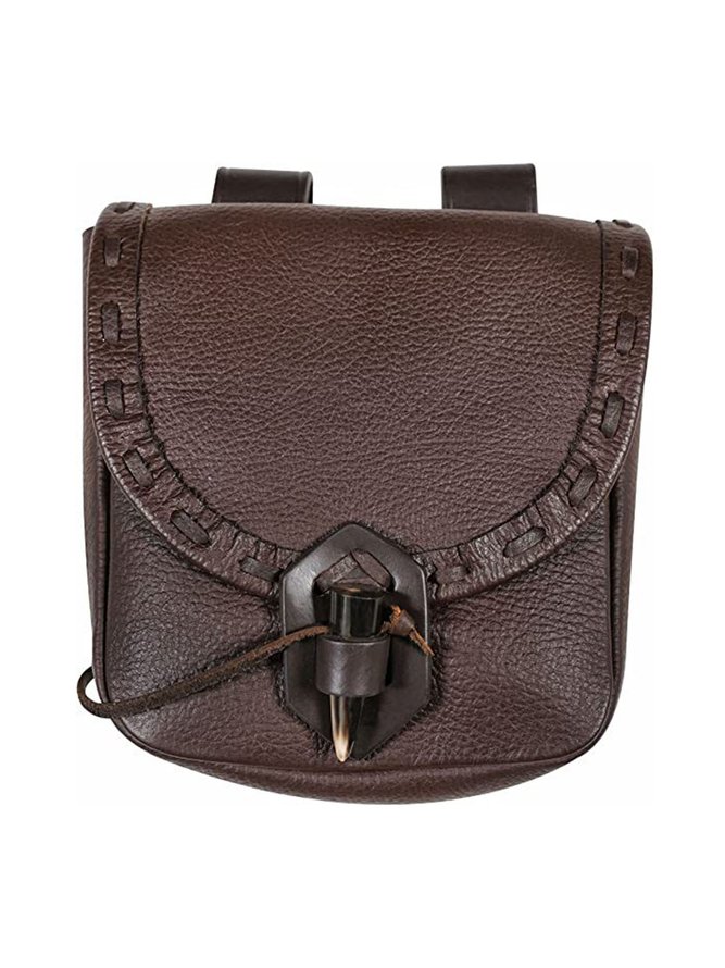 Western Vintage Mid-Century Horn Buckle Waist Bag