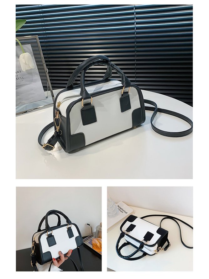 Commuter Color Block Tote Bag