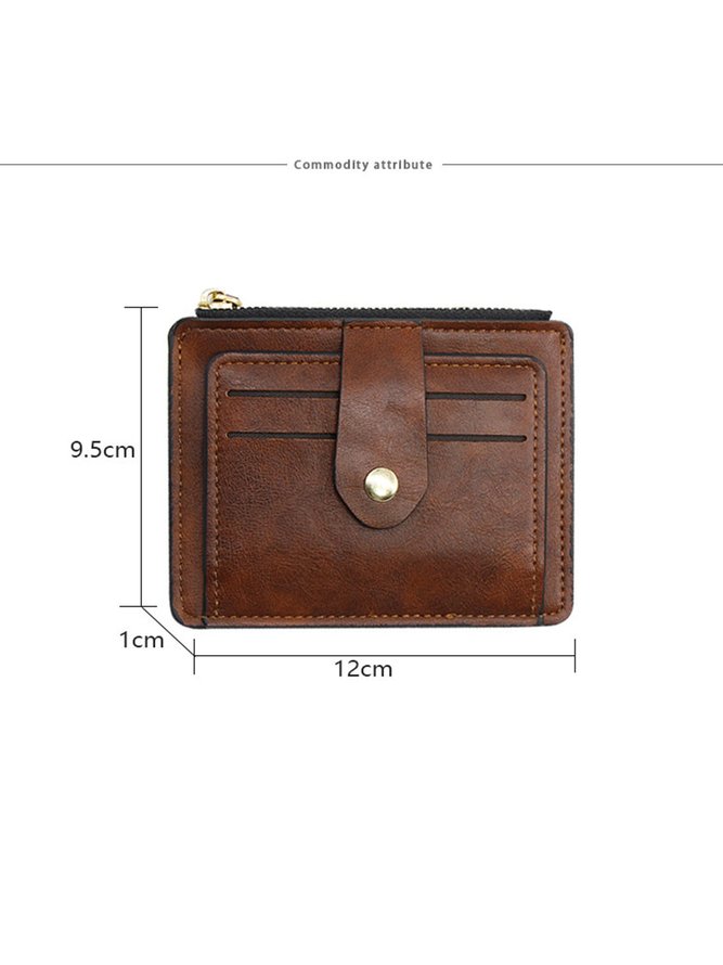 Leather Large Capacity Card Holder Coin Purse