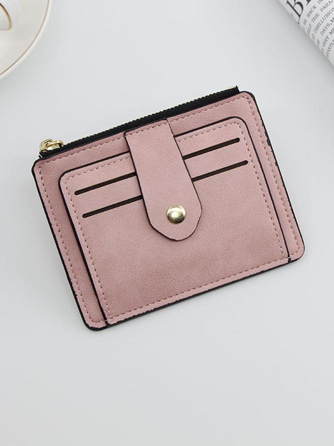 Leather Large Capacity Card Holder Coin Purse