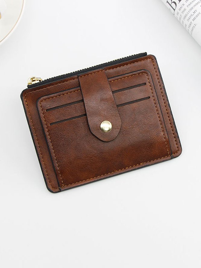 Leather Large Capacity Card Holder Coin Purse