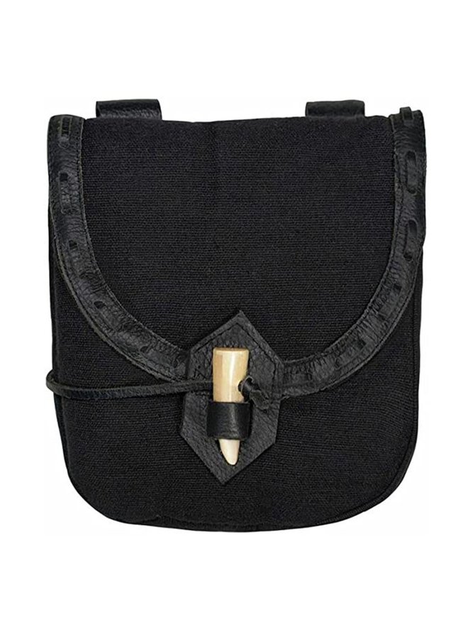 Western Vintage Mid-Century Horn Buckle Waist Bag