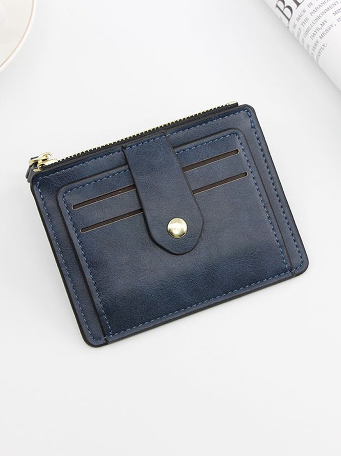 Leather Large Capacity Card Holder Coin Purse