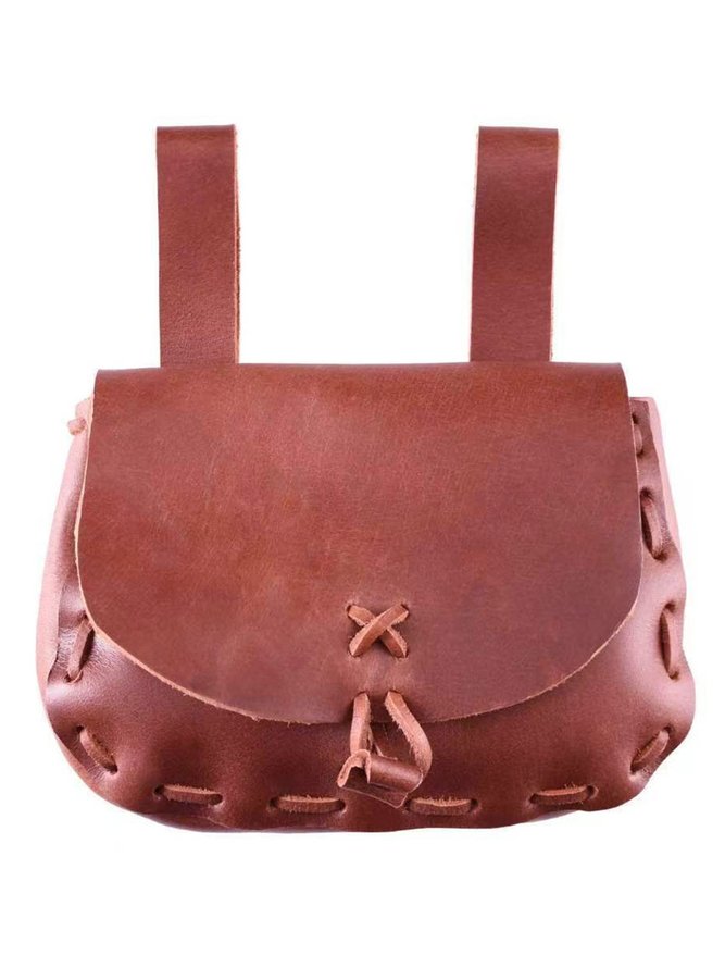 Vintage Western Mid-Century Leather Belt Bag