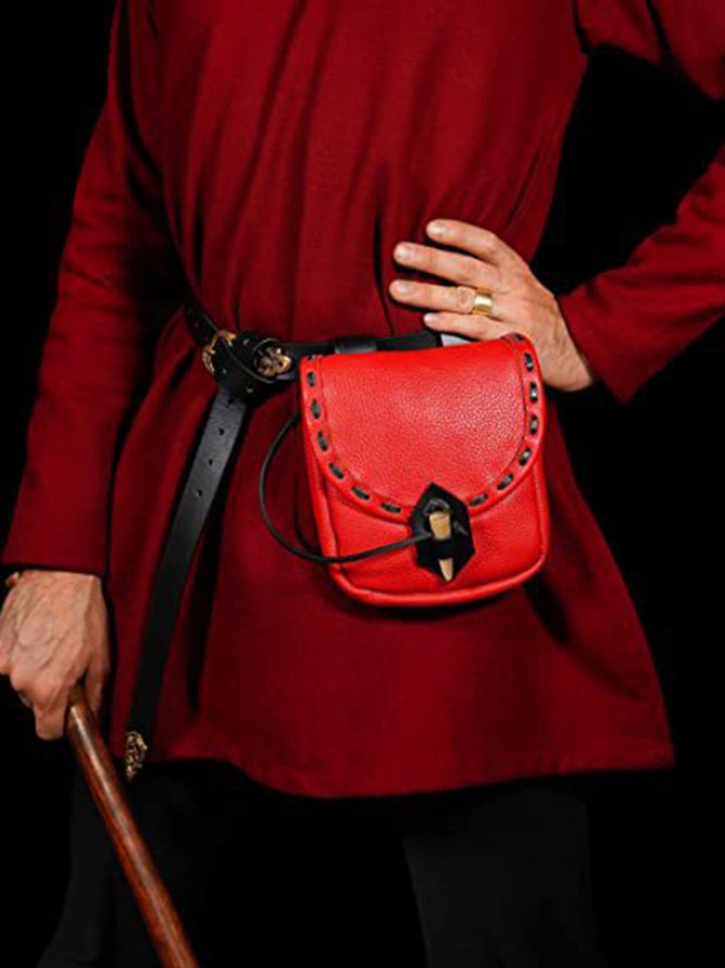 Western Vintage Mid-Century Horn Buckle Waist Bag