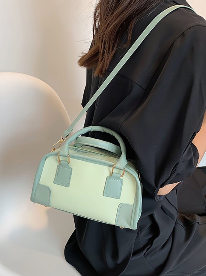Commuter Color Block Tote Bag