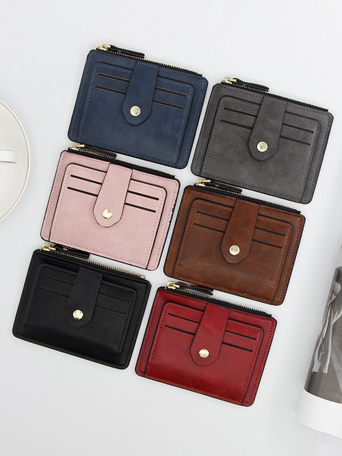 Leather Large Capacity Card Holder Coin Purse